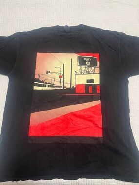 Men’s Obey Graphic Tee with City Print